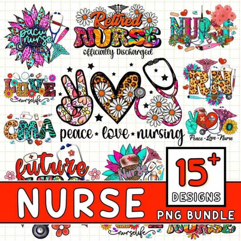 Nurse Png Svg Bundle Digital Nurse Life Png L D Labor And