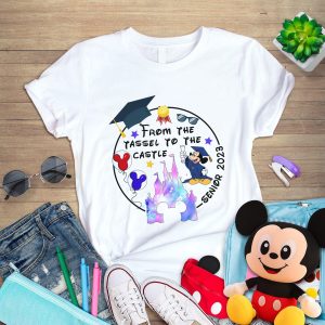 Disney Graduation 2023 Png, Graduate From The Tassel To Castle Shirt, Water Colors Senior 2023 Shirt, Graduate Mickey Shirt, Gift For Grad