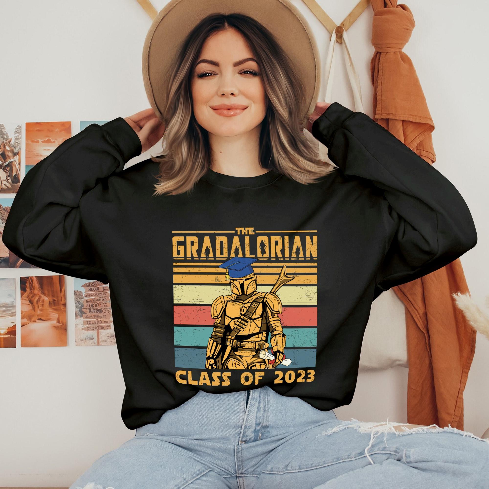 Gradalorian Class Of 2023 Star Wars Png | Star Wars Grad 2023 Png | Senior Of 2023 Last Year Of School | Graduation Party Matching Shirts