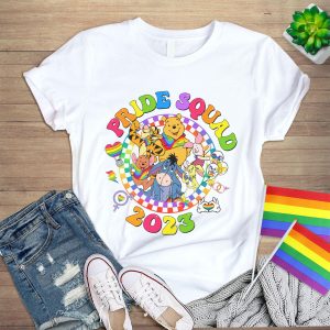 Disney Pooh and Friends Lgbt Pride Squad PNG, Pride Nite, Winnie the Pooh Lgbt Pride Instant Download, Lgbt Rainbow, Gay Lesbian, Pride Month