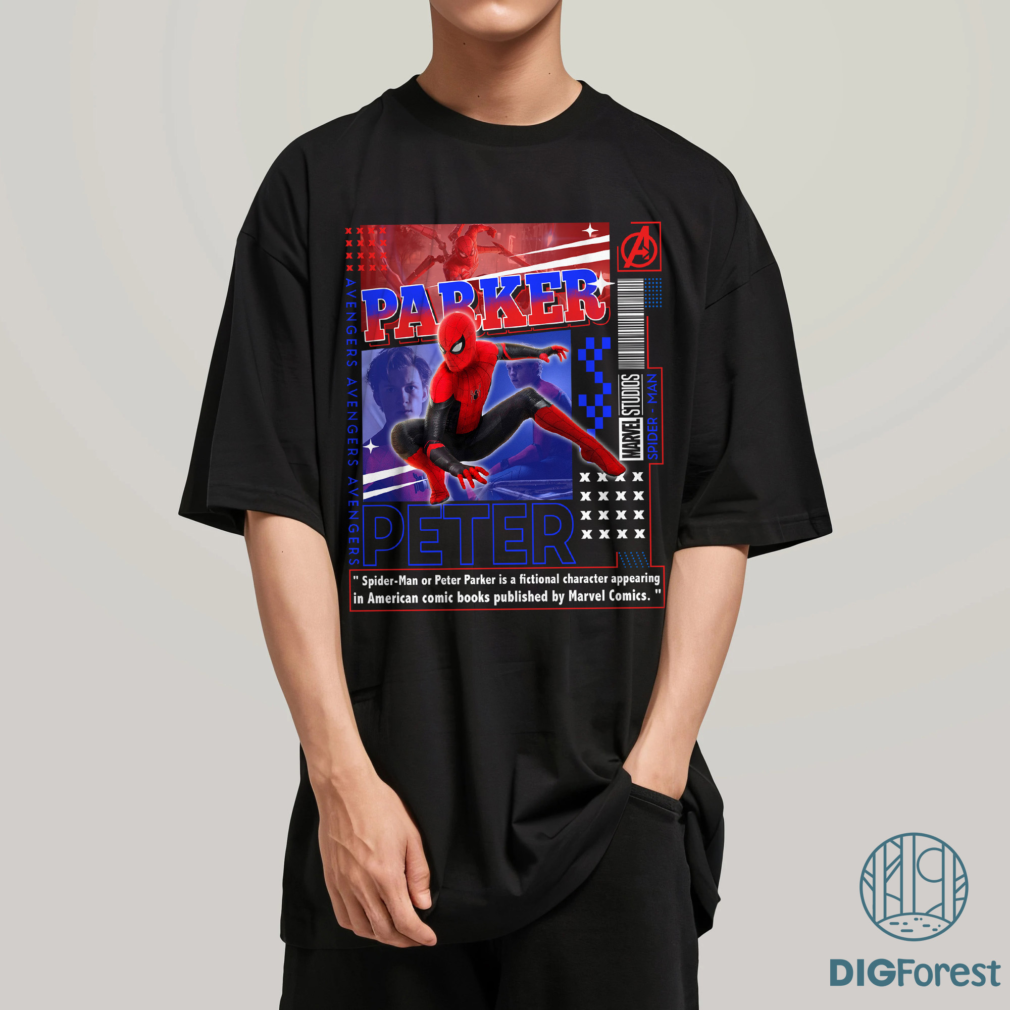 Spider-Man Shirt – Aesthetic Peter Parker Tee, Spidey Logo Shirt, Marvel MCU Fan Shirt, Classic Superhero T-Shirt