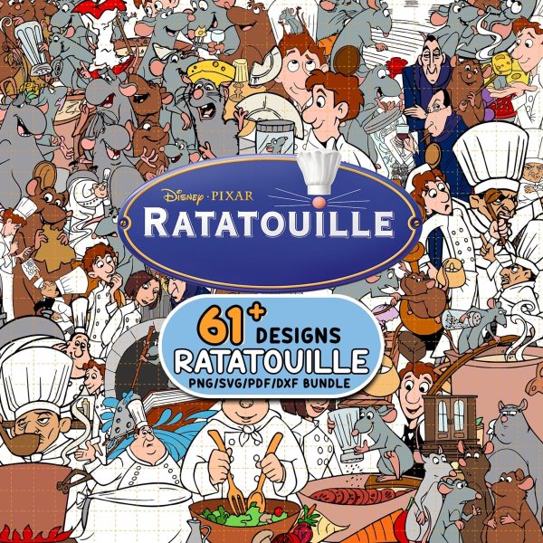 Disney Remy Ratatouille Svg Png Bundle | Remy Mouse Chef Svg | Remy Rat | Ratatouille Digital Download | Ratatouille Clipart | Anyone Can Cook Svg