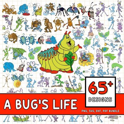 A Bugs Life Caterpillar Png Svg Bundle | A Disney Bug'S Life Svg | Caterpillar Svg | Heimlich Caterpillar | Digital Download | Magic Kingdom Svg