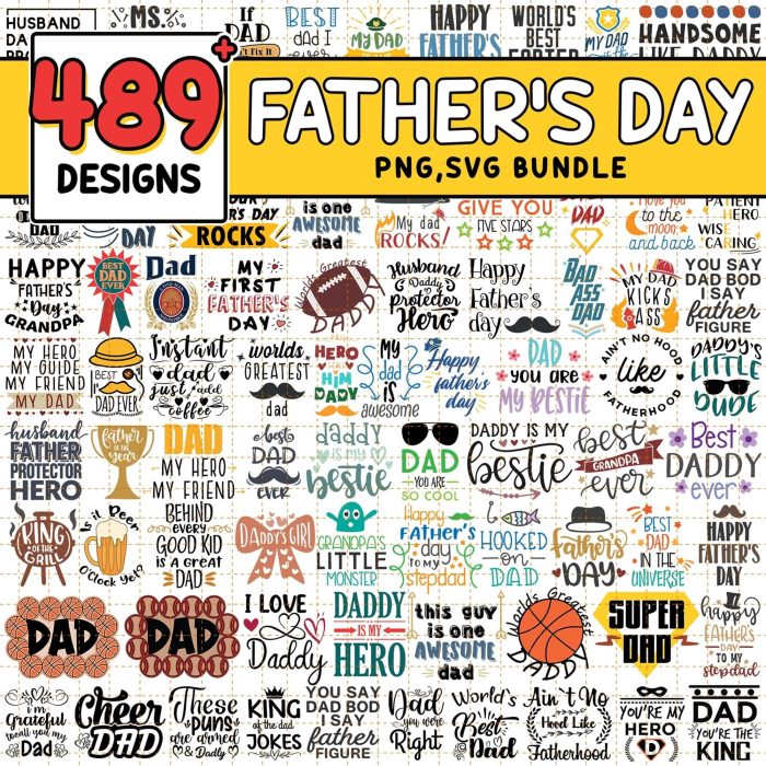 Fathers Day Svg Png Bundle | Daddy Png File | First Father'S Day Svg | Fatherhood Svg | Best Dad Svg | Cool Dad Png | Digital Download