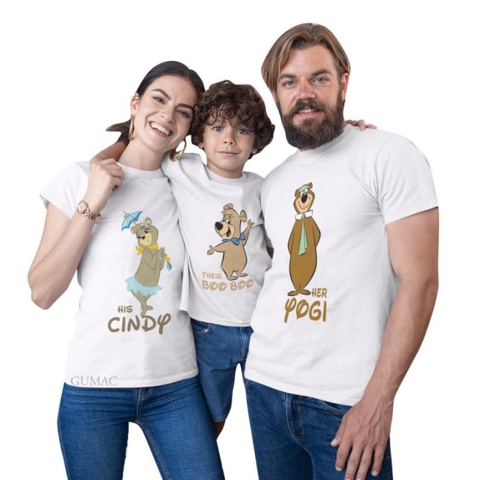 Yogi Bear Family Png File, Yogi Bear Matching, Boo Boo Bear Png, Cindy Bear Png, Yogi Bear Boo Boo And Friends Matching Tee Instant Download