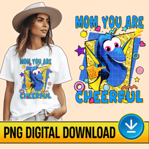 Disney Finding Dory Cheerful Mom Shirt, Retro Mom Shirt, Finding Nemo Dory Shirt, Mothers Day Gift, Mom Shirt, Gift For Mom, Magic Kingdom