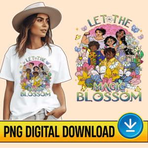 Epcot Flower And Garden Festival 2023 PNG File, Let the Magic Blossom, Encanto Isabella, Family Vacation, Instant Download, Sublimation File