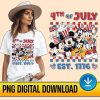 Disney Retro Mickey And Friends 4th Of July Png | 1776 Shirt | Fourth Of July Shirt | American Shirt | Patriotic Shirt | Independence Day Shirt