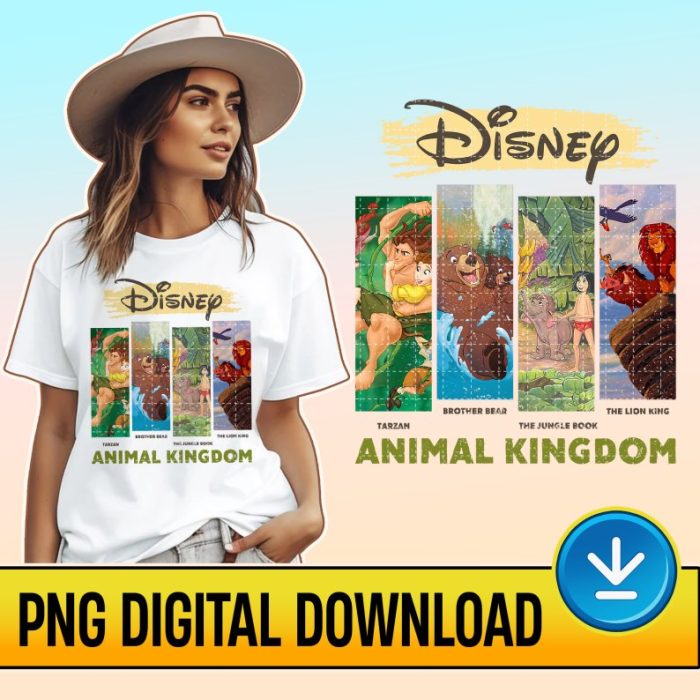 Disney Animal Kingdom Png | Animal Kingdom Sublimation Designs | Safari Mode | Tarzan | The Lion King | The Jungle Book | Instant Download