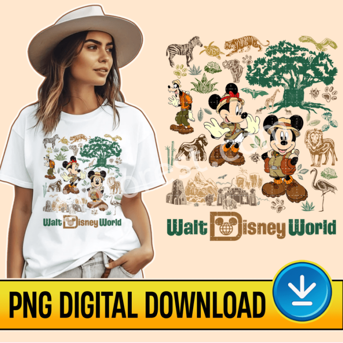 Animal Kingdom Safari PNG File | Animal Kingdom 25th Anniversary Instant Download | Disney Mickey And Minnie Safari | Animal Kingdom Family Trip