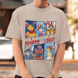 Disney Winnie The Pooh Fourth Of July Png | 4th Of July 2023 | Pooh Tigger Eeyore Png | American Patriotic | Independence Day | Digital Download