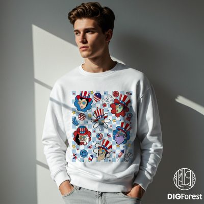 Disney Villains 4th of July PNG | Maleficent & Ursula | Patriotic Memorial Day Design | American Independence Day PNG