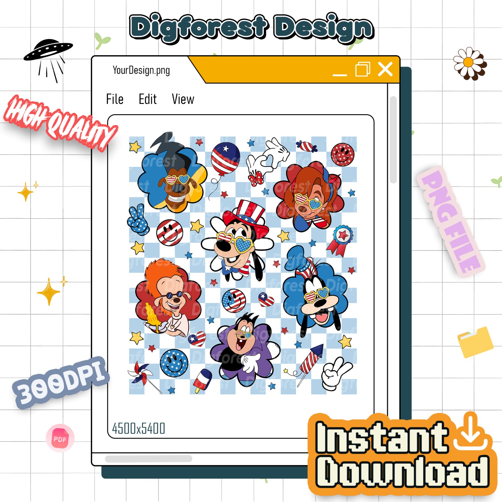 Goofy Movie 4th of July PNG | Max, Roxanne & Powerline | Checkered Independence Day 2025 | A Goofy Movie PNG Goofy Movie 4th of July PNG | Max, Roxanne & Powerline | Checkered Independence Day 2025 | A Goofy Movie PNG