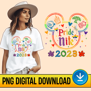 Disney LGBT Pride Nite 2023 Mickey PNG File | Mickey And Friends LGBT Pride | LGBTQ | Gay Days Orlando | Gay Lesbian Instant Download