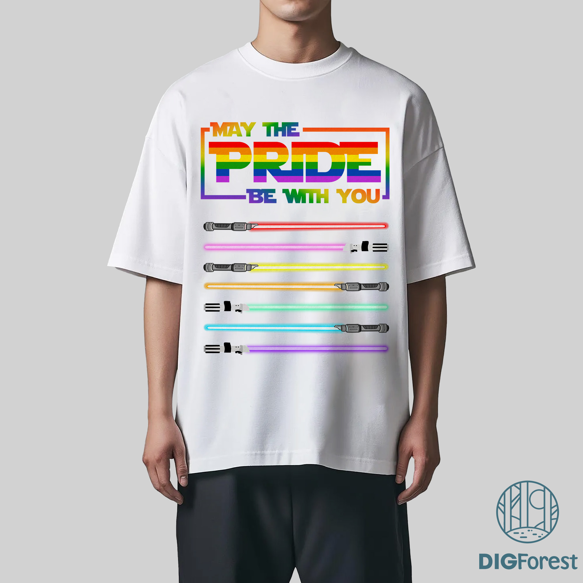 Star Wars Pride 2025 PNG, May the Pride Be With You, Rainbow Lightsabers, LGBT PNG, Pride Month Digital File Star Wars Pride 2025 PNG, May the Pride Be With You, Rainbow Lightsabers, LGBT PNG, Pride Month Digital File