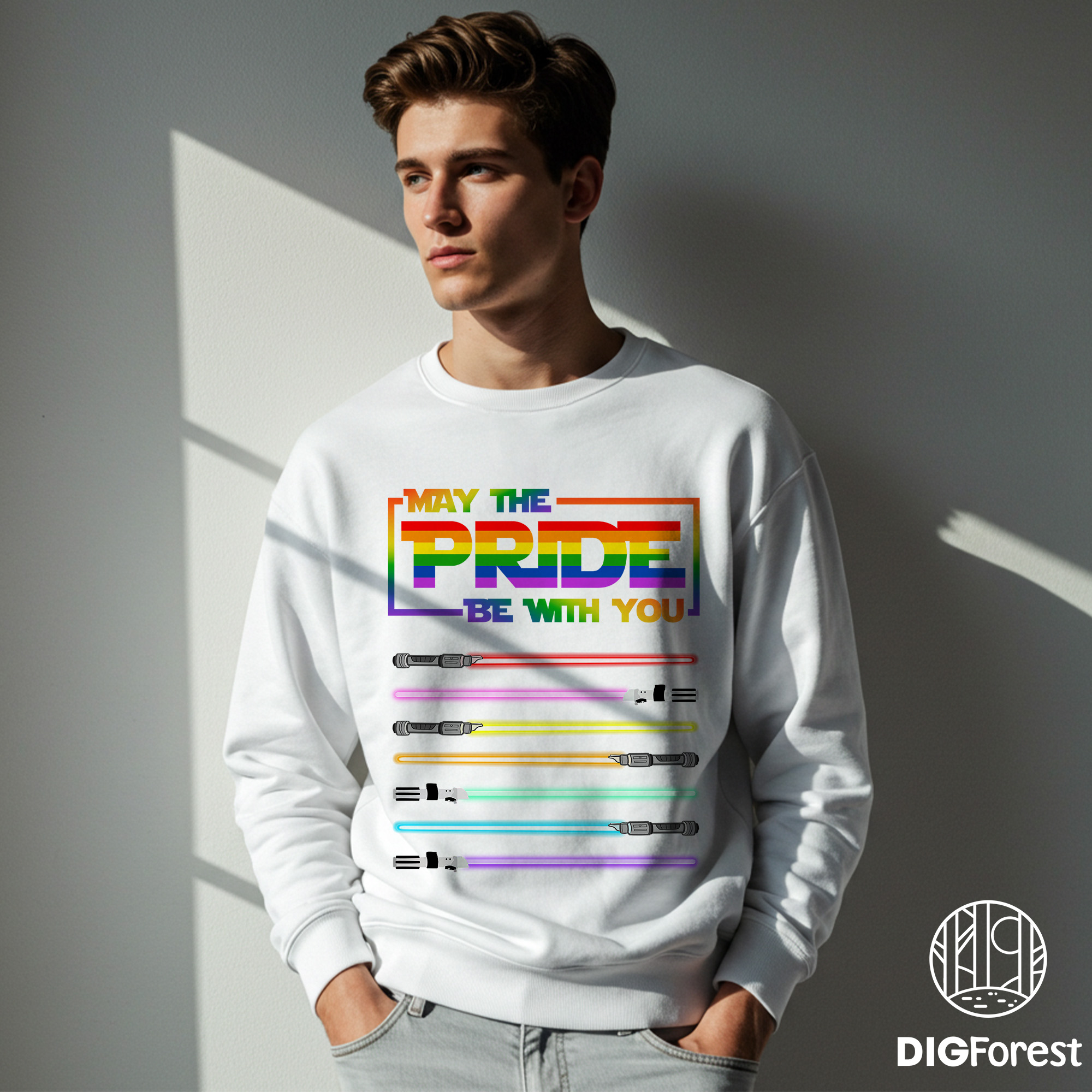 Star Wars Pride 2025 PNG, May the Pride Be With You, Rainbow Lightsabers, LGBT PNG, Pride Month Digital File Star Wars Pride 2025 PNG, May the Pride Be With You, Rainbow Lightsabers, LGBT PNG, Pride Month Digital File