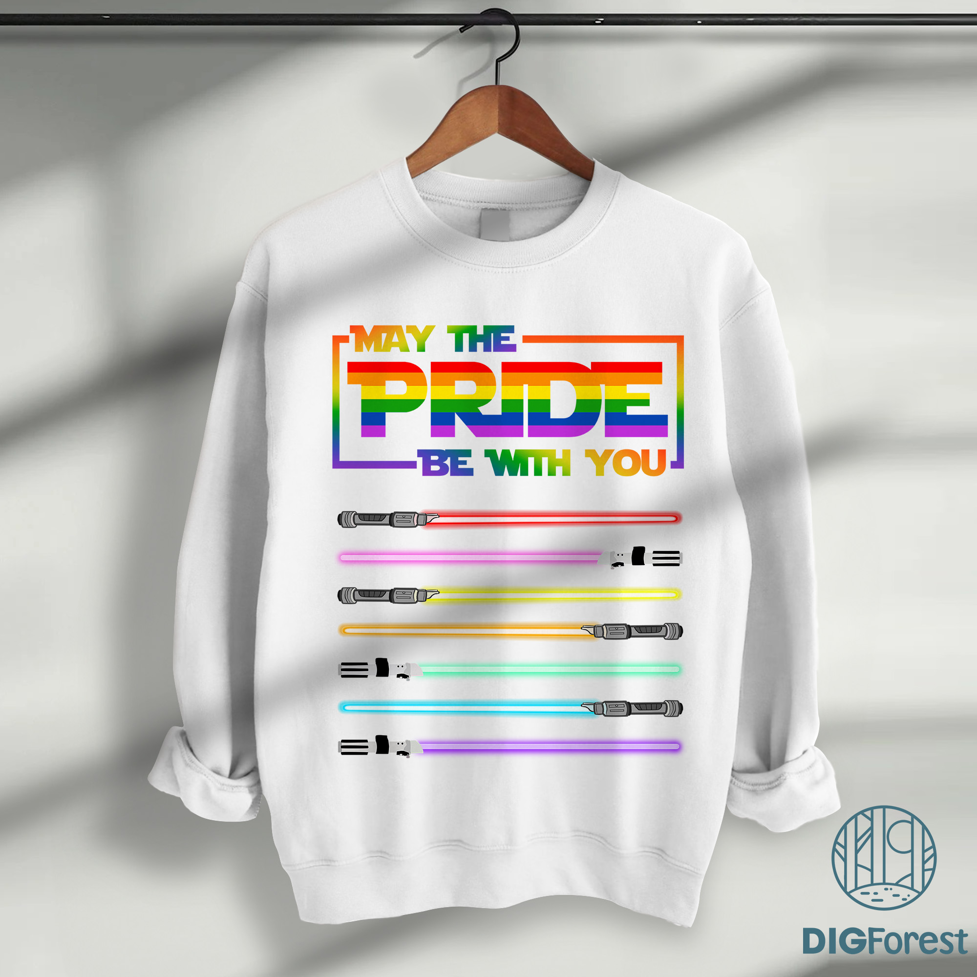 Star Wars Pride 2025 PNG, May the Pride Be With You, Rainbow Lightsabers, LGBT PNG, Pride Month Digital File Star Wars Pride 2025 PNG, May the Pride Be With You, Rainbow Lightsabers, LGBT PNG, Pride Month Digital File
