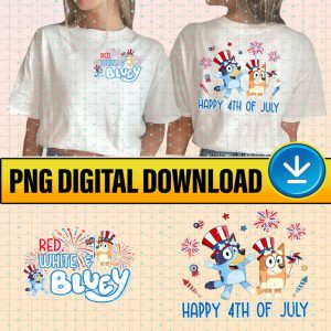 Bluey Bingo 4th of July Png File| Bluey Birthday Party Png| Heeler Family Shirt | Bluey Coffee Shirt | Bluey Family Shirt | Bluey Toddler Instant Download