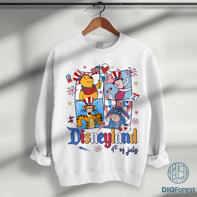 Disney Winnie The Pooh 4th Of July Png | Pooh And Friends 4th Of July Shirt | Disneyland Patriotic Shirt | Pooh Piglet Tigger Shirt Disney Winnie the Pooh 4th of July PNG | Pooh & Friends Patriotic Shirt | Piglet & Tigger Disneyland Design