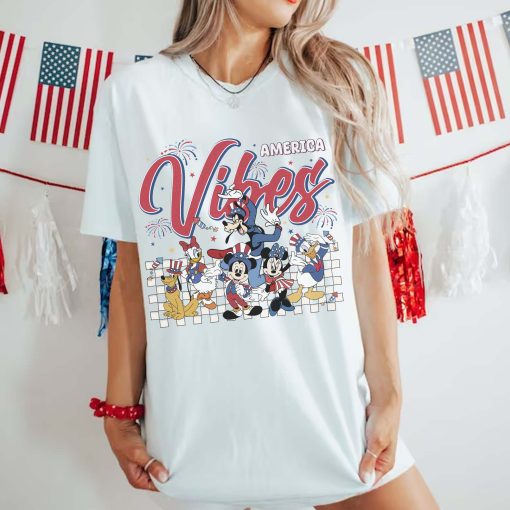 Disney Mickey & Friends 4th Of July PNG | American Vibes PNG | Mickey Minnie America | American Patriotic | Fourth Of July Sublimaton Designs | Instant Download