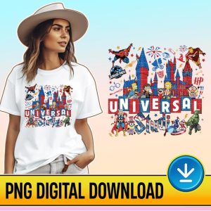 Universal Studios 4th Of July Instant Download | American Vibes PNG | Avengers 4th Of July | Fourth Of July | Amrica Patriotic Digital Files