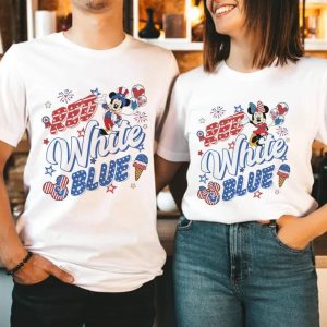 Disney Mickey Minnie 4th Of July Sublimation Designs, 4th Of July PNG File, Mickey Red White And Blue, Mickey America Patriotic, Fourth of July, Instant Download