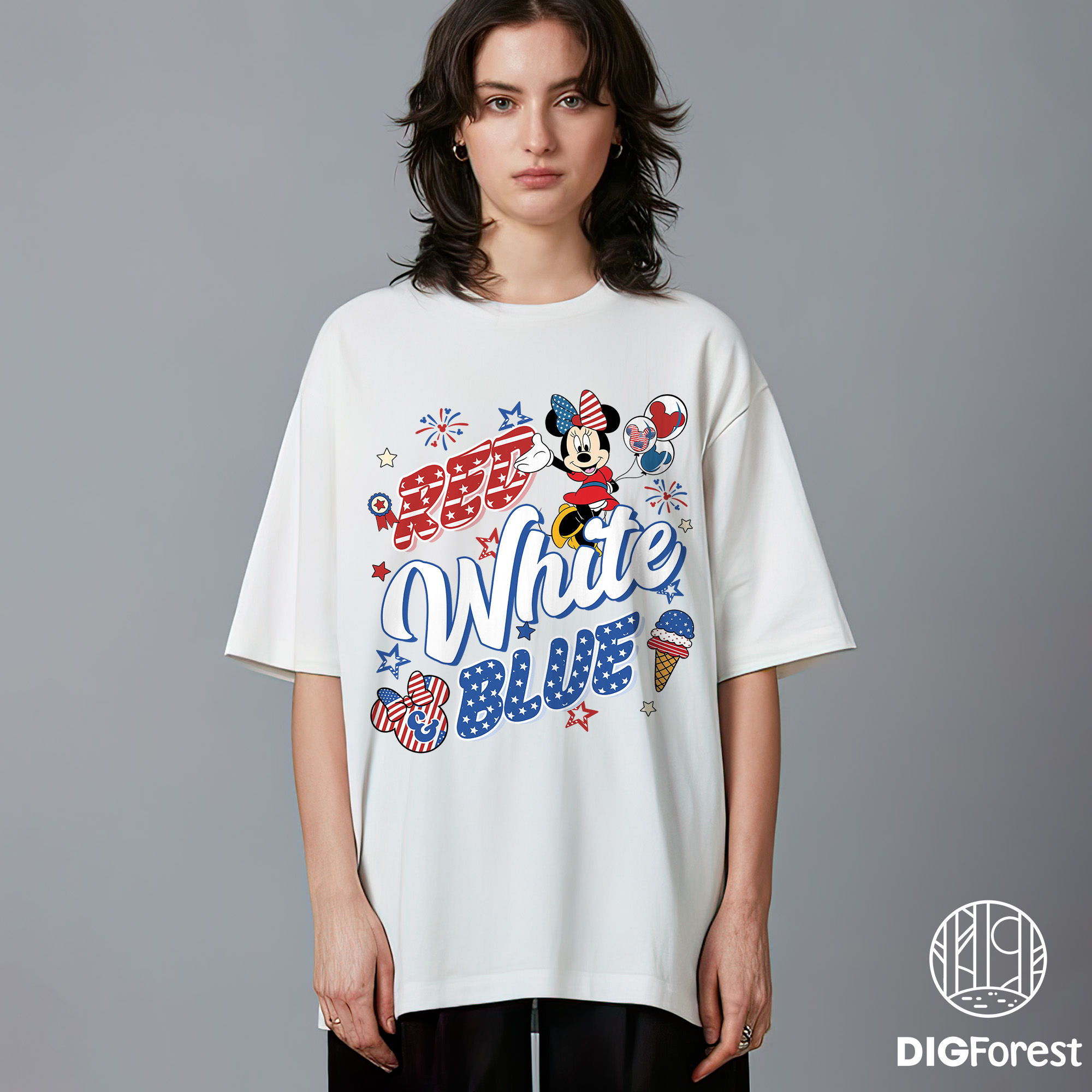 Mickey & Minnie 4th of July PNG | Red White & Blue Patriotic Design | Sublimation File | Instant Download Mickey & Minnie 4th of July PNG | Red, White & Blue Patriotic Design | Sublimation File | Instant Download