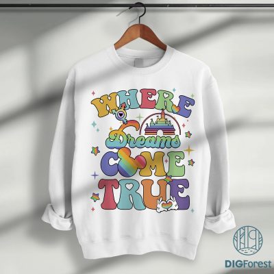 Disney Mickey Where Dreams Come True LGBTQ+ PNG, Pride Nite 2025, Mickey Minnie Gay Pride Sublimation Disney Mickey Where Dreams Come True LGBT PNG, Pride Nite 2025, Mickey Minnie Gay Pride Sublimation