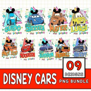 Retro 90S Disney Cars Family Matching Shirt, Cars Group Shirt, Cars Characters Shirt, Lightning Mcqueen Shirt, Doc Hudson, Disneyland Shirt, Instant Download