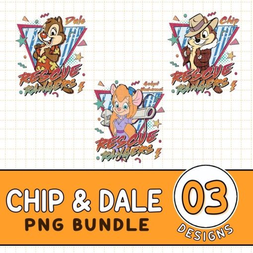 Disney Chip And Dale PNG, Chip And Dale Rescue Rangers Sublimation Files, Gadget Hackwrench, Chip N Dale PNG, Cricut Silhouette, Magic Kingdom, Instant Download