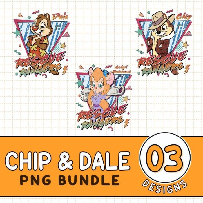 Disney Chip And Dale PNG, Chip And Dale Rescue Rangers Sublimation Files, Gadget Hackwrench, Chip N Dale PNG, Cricut Silhouette, Magic Kingdom, Instant Download