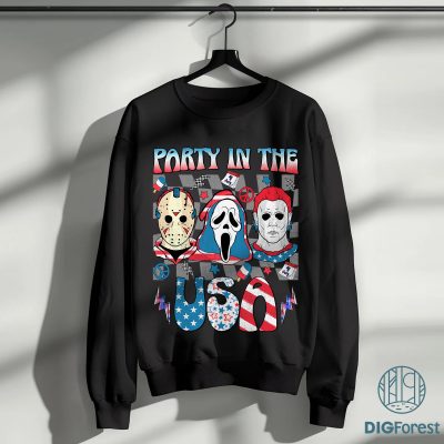 4th of July Horror Movie PNG | Michael Myers Party in the USA | Horror Sublimation Digital Download