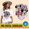 Disney Mickey Minnie 4th Of July Sublimation PNG, Retro 4th Of July PNG, America Lightning Bolt, Independence Day, Cut Files For Cricut Silhouette, Instant Download