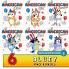 Bluey 4th Of July Family Png Bundle | All American Boy girl PNG | American Family Sublimation Design | Bluey Dad Mom | Digital Download