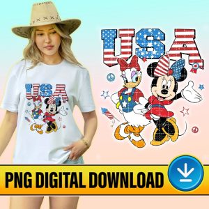 Disney Minnie and Daisy 4th Of July Png | Disney 4th Of July Png | Disney Shirts for Women | Magic Kingdom | Family Trip | Disney Patriotic | Instant Download