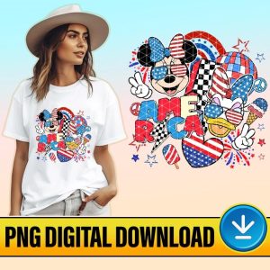 Disney Minnie & Daisy America 4th Of July PNG | Fourth Of July Digital | Minnie 4th Of July | American Girl PNG | Magic Kingdom | Digital Download