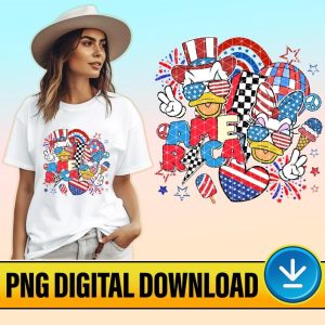 Disney Donald & Daisy America 4th Of July Sublimation | Fourth Of July PNG | Donald Duck 4th Of July | American Patriotic | Sublimation Design | Instant Download