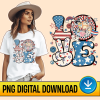 Disney Bluey Love 4Th Of July Png | Bluey 4Th Of July Sublimation Designs | Red White And Bluey | American Patriotic | Y2K Style | Digital Download