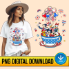 Disney Mickey And Friends 4Th Of July Sublimation Png | Mickey Minnie Coffee Balloons | Independence Day | Magic Kingdom | Instant Digital Download
