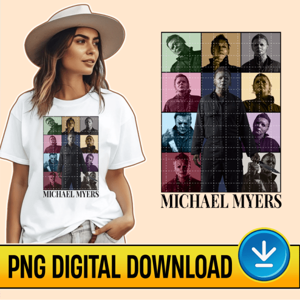 Michael Myers Eras Style Png | Horror Movie Digital Download | Michael Myers Halloween Png | Michael Myers Sublimation Design | Cricut Files