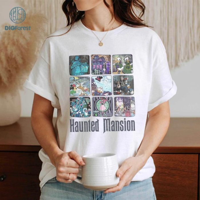 Disney Mickey & Friends Haunted Mansion Halloween Sublimation Design, Haunted Mansion Halloween Png, Mickeys Not So Scary, Halloween Digital Download