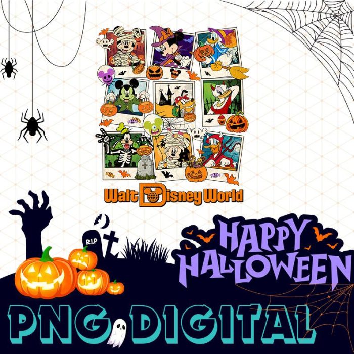 Disney Mickey And Friends Halloween 2023 Digital Download | Mickey's Not So Scary Halloween Party | Halloween Sublimation Designs | Trick Or Treat