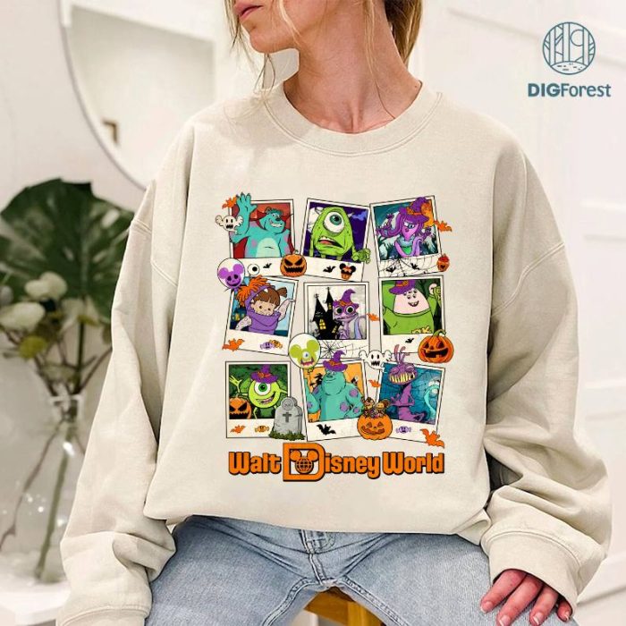 Disney Monsters Incs Halloween Digital Download | Monster Inc Png | Mike Wazowski | Mickey's Not So Scary Halloween | Halloween Sublimation Designs