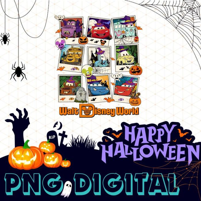 Disney Cars Mcqueen Halloween Sublimation Png | Cars Lightning Mcqueen Png | Mickey's Not So Scary Halloween | Halloween Digital Download Files