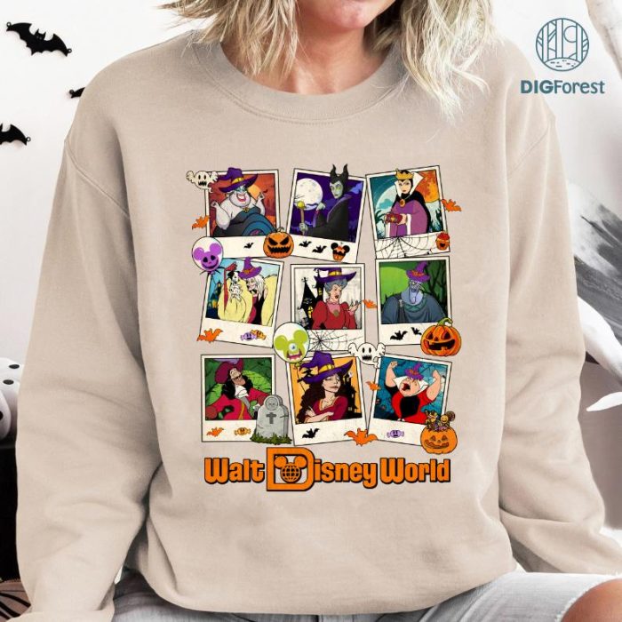 Disney Villains Disneyland Halloween Sublimation Png | Ursula Maleficent Evil Queen Halloween | Mickey's Not So Scary Halloween | Digital Download