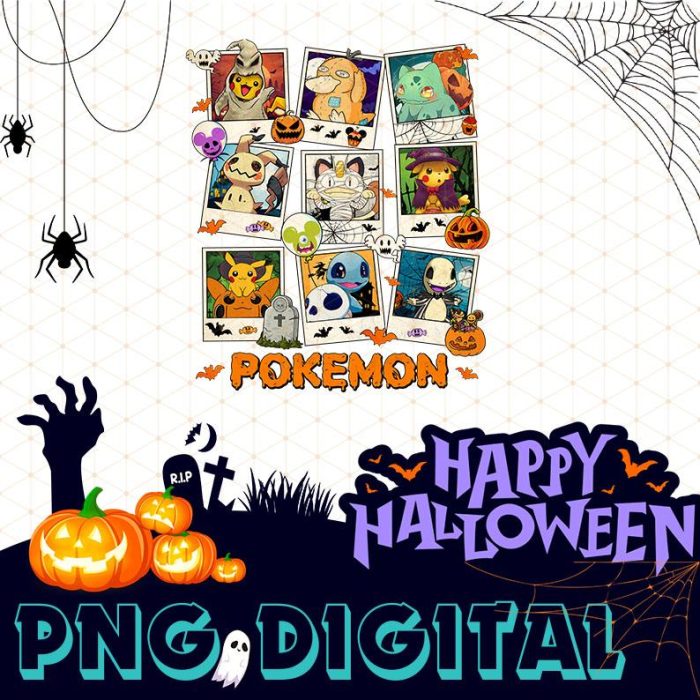 Pikachu Halloween Png | Pikachu Meowth Bulbasaur Png | Trick Or Treat | Mickey's Not So Scary Halloween | Halloween Sublimation Design