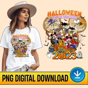 Disney Cruise Halloween On The High Seas Png, Halloween Cruise Sublimation Designs, Cruise Squad Png, Mickey & Friends Cruise, Digital Download