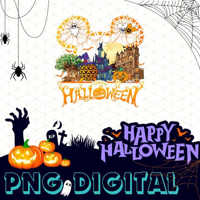 Disney Halloween 2024 Png, Mickey's Not So Scary Halloween Party, Animal Kingdom, Epcot, Hollywood Studios, Digital Instant Download