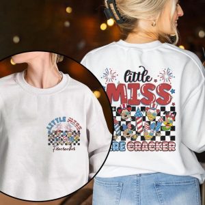 Disney Mickey and Friends Little Miss Firecracker Png, Disneyland 4th Of July Shirt, American 4th July Shirt, Groovy 4th July American Girl Shirt, Instant Download