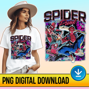 Spider Punk Png, Spider-Man Across The Spider-Verse Png, Spider-Man 2023 Digital, Hobie Brown Spider-Punk Sublimation, Into The Spiderverse